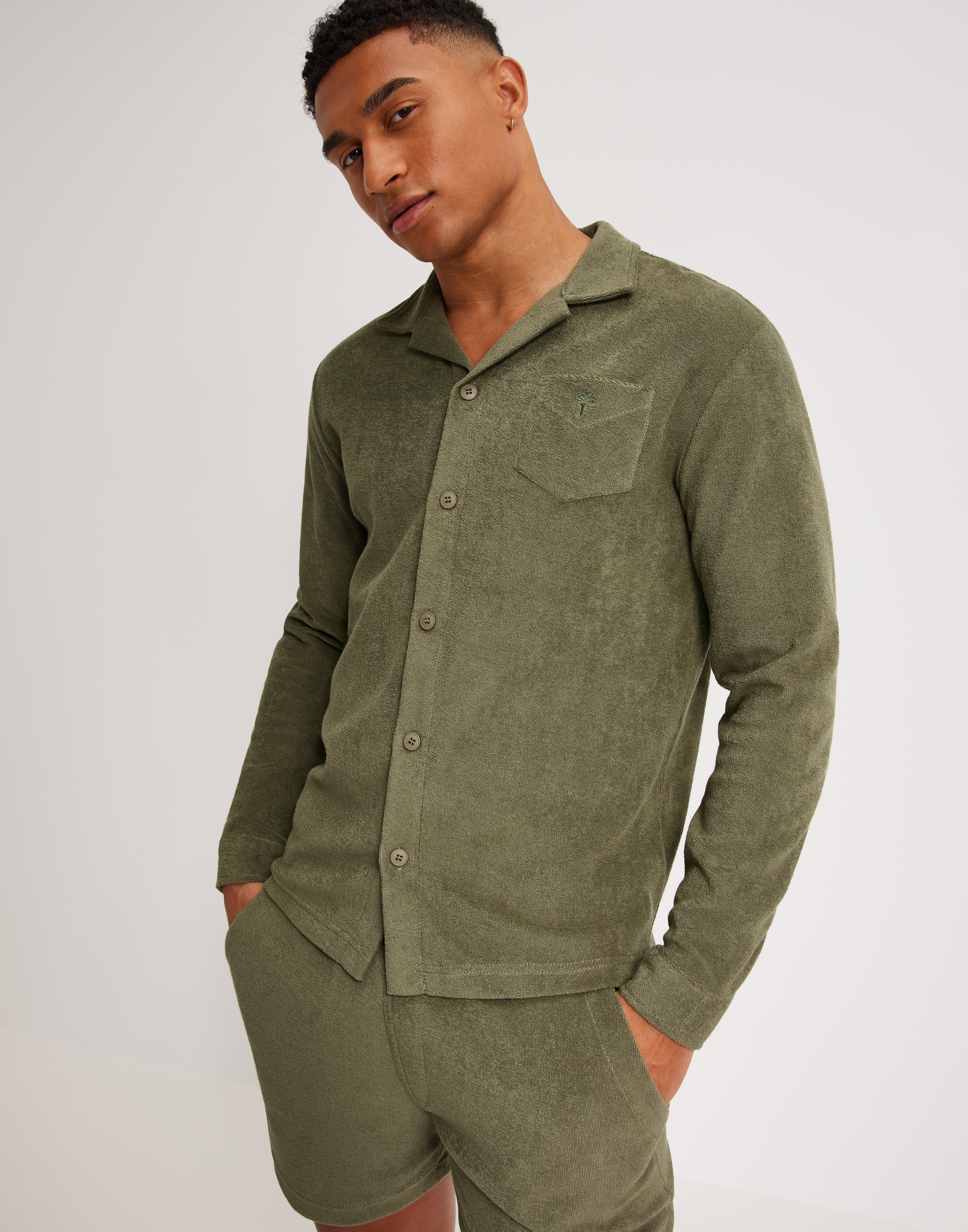 long sleeve terry shirt