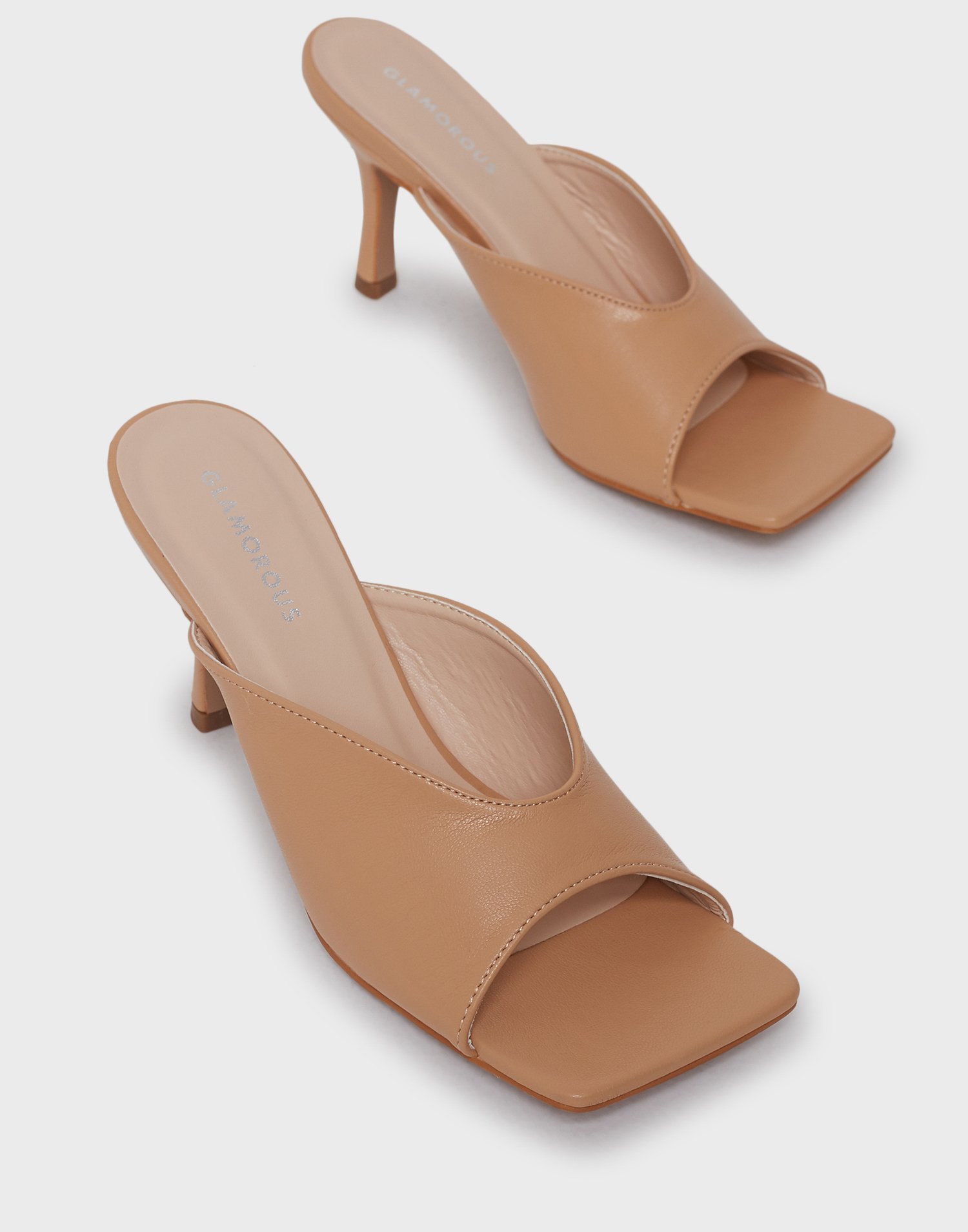 beige square toe sandals