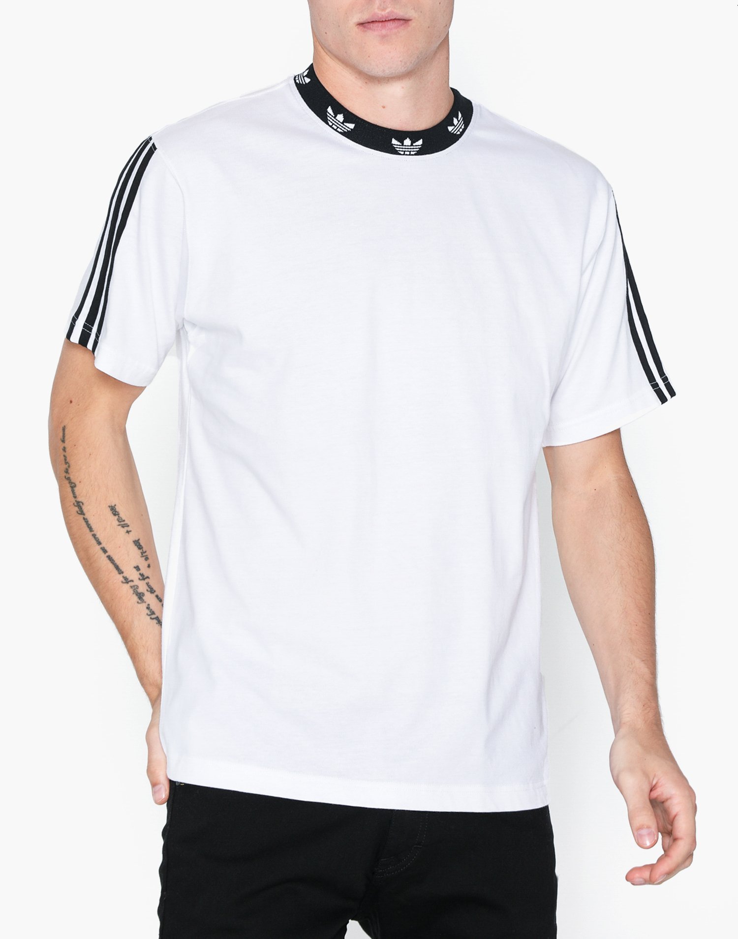 adidas trefoil rib tee