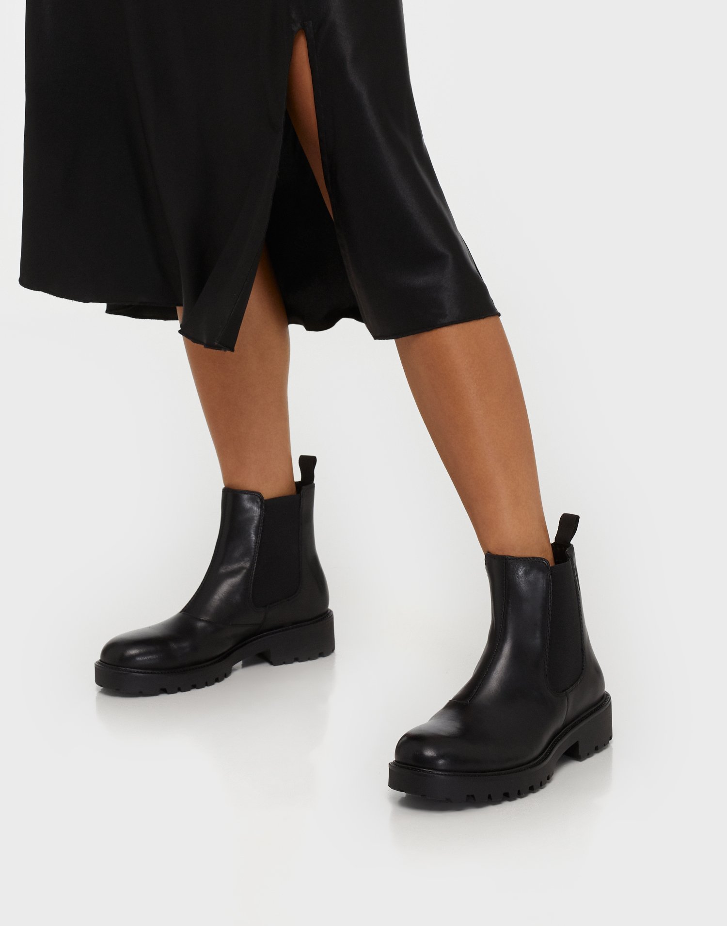 kenova black leather boots