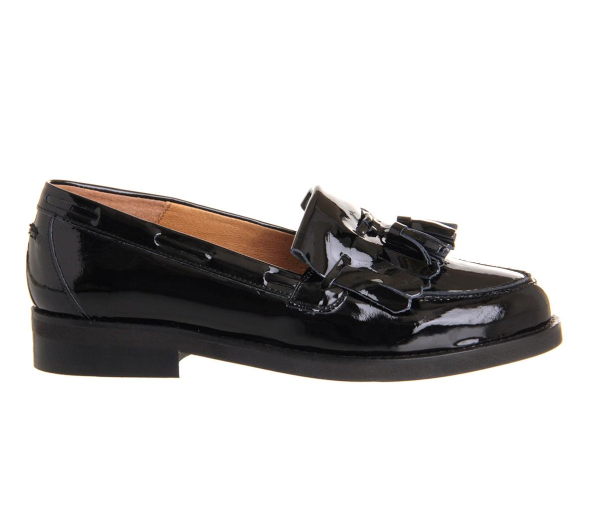 Office Extravaganza Loafers Black Patent Leather - Flats