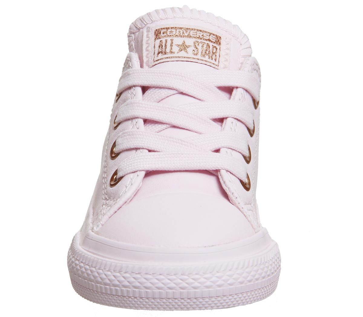 converse all star ox leather infant arctic rose gold