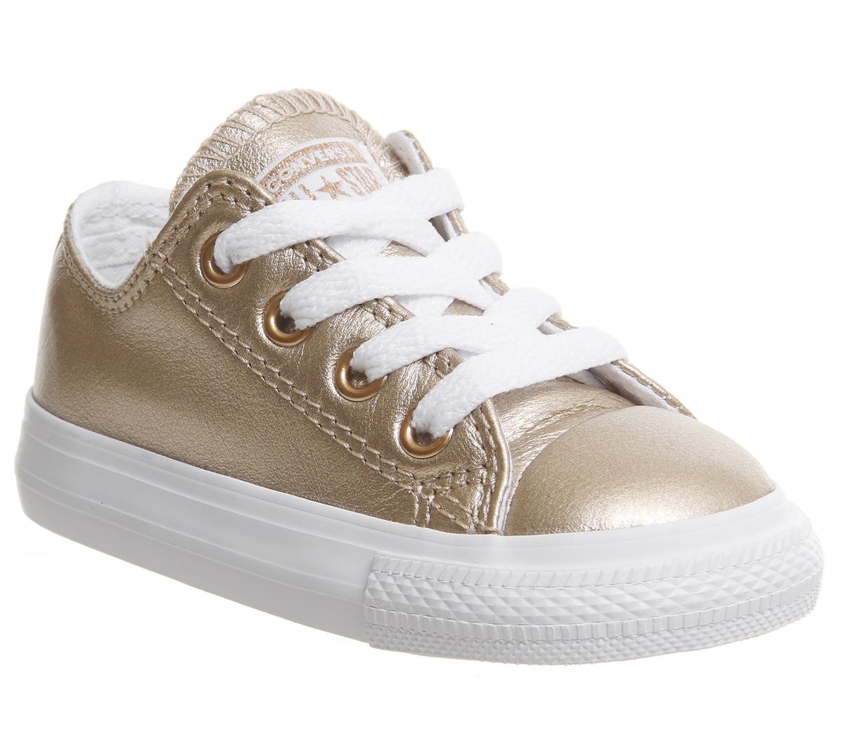 gold leather converse all stars