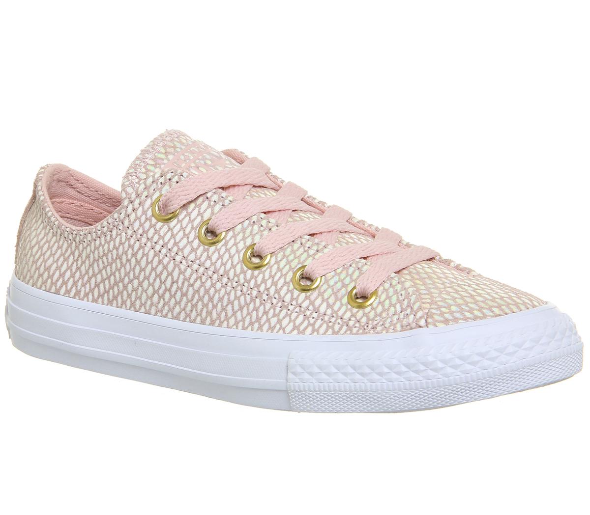 Converse All Star Ox Leather Kids Pink 