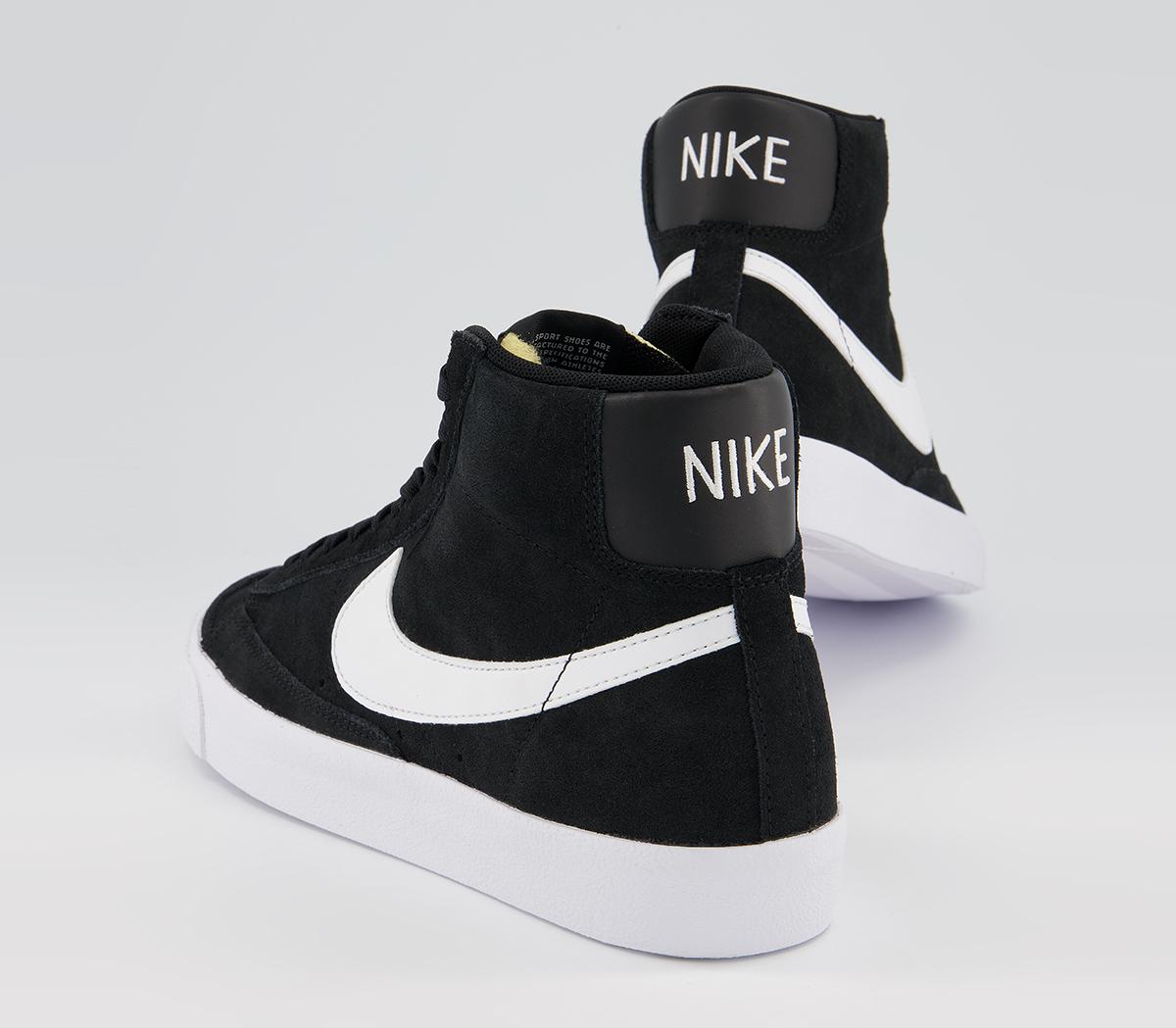 nike blazer mid 77 black laces