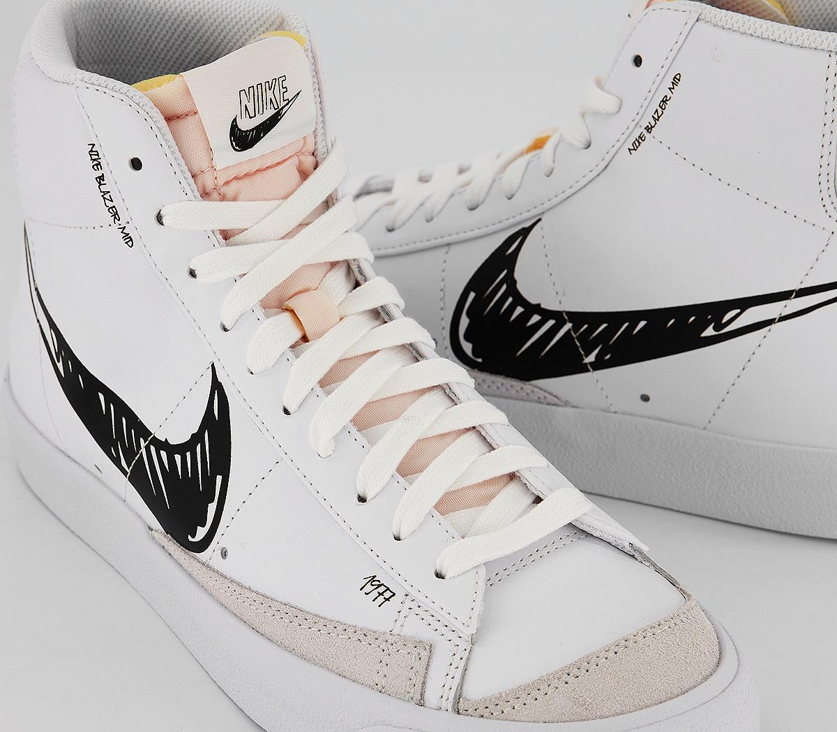 black and white blazer trainers
