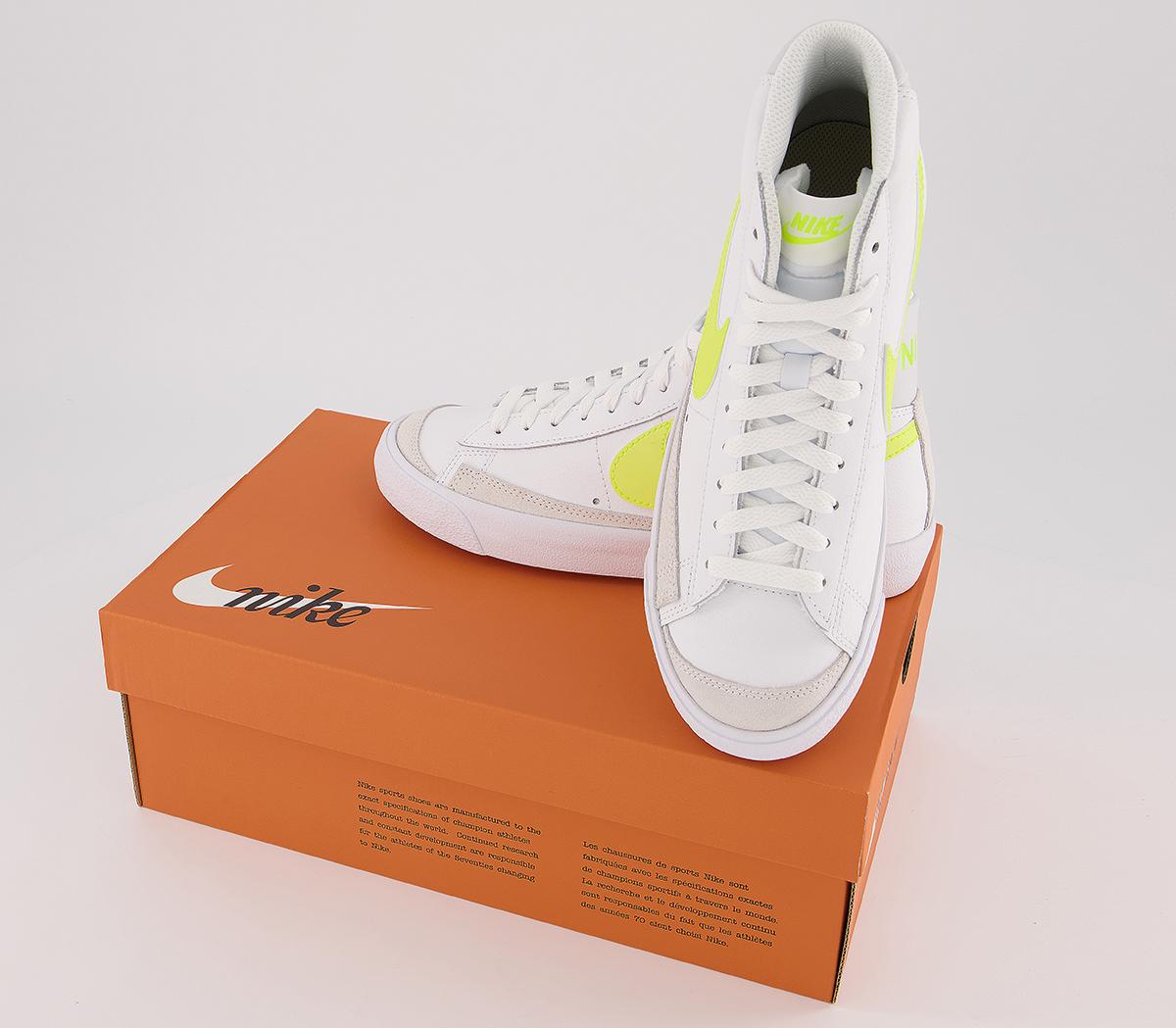 blazer mid 77 trainers white lemon drop regal pink
