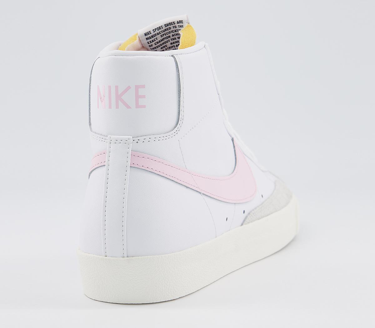 blazer mid 77 trainers white lemon drop regal pink