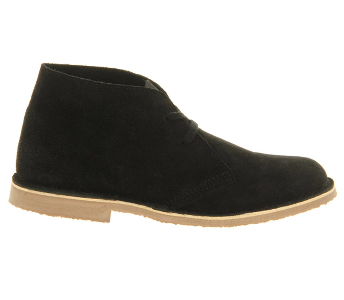 Office Uphill Desert Boots Black Suede - Ankle Boots