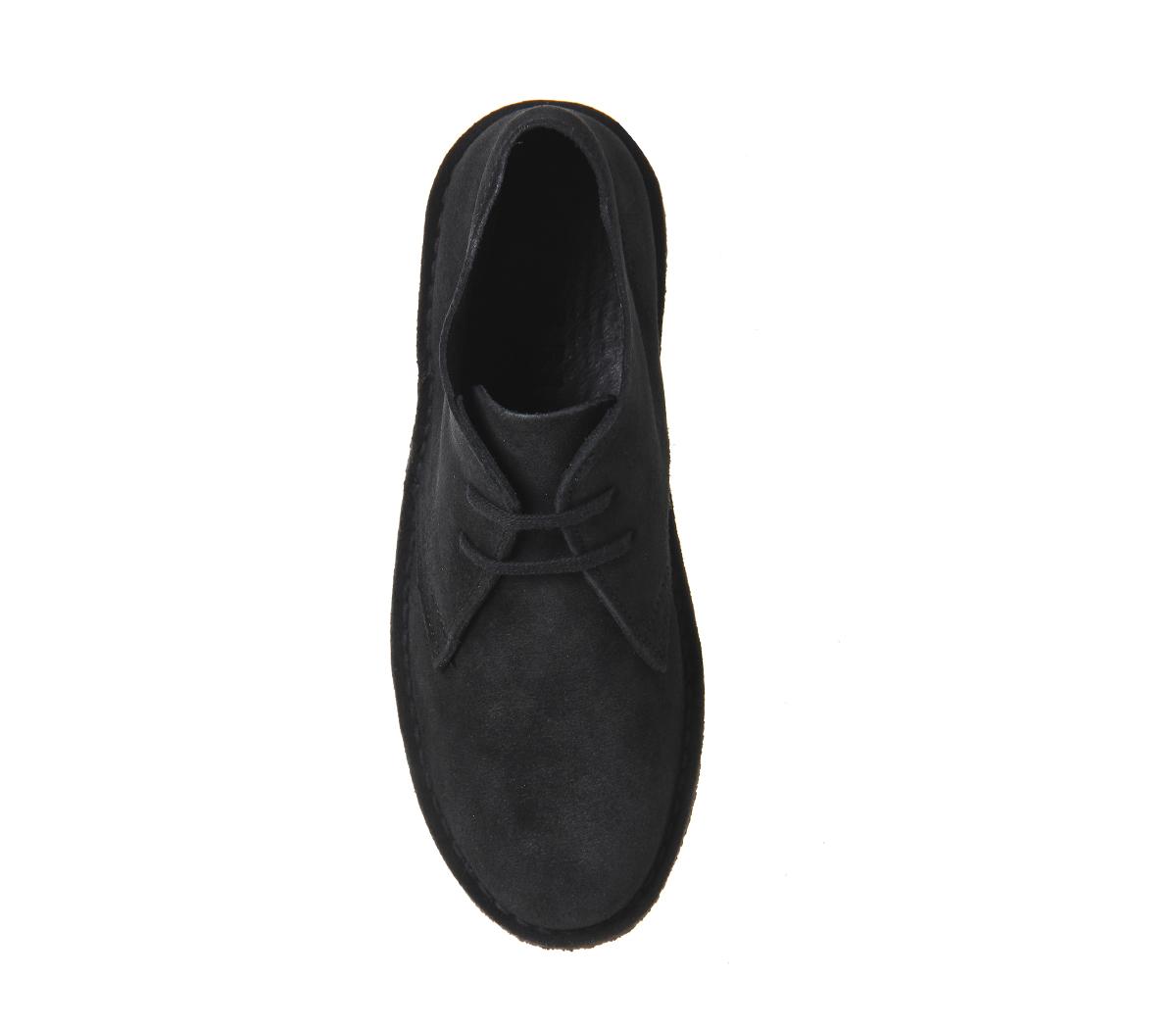 Office Uphill Desert Boots Black Suede Black Sole - Ankle Boots
