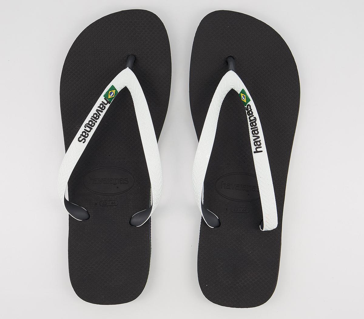 Havaianas Brasil Mix Flip Flops Black - Men’s Sandals