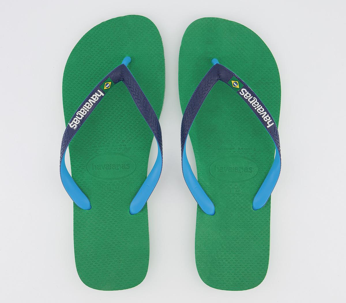 Havaianas Brasil Mix Flip Flops Leaf Green - Men’s Sandals