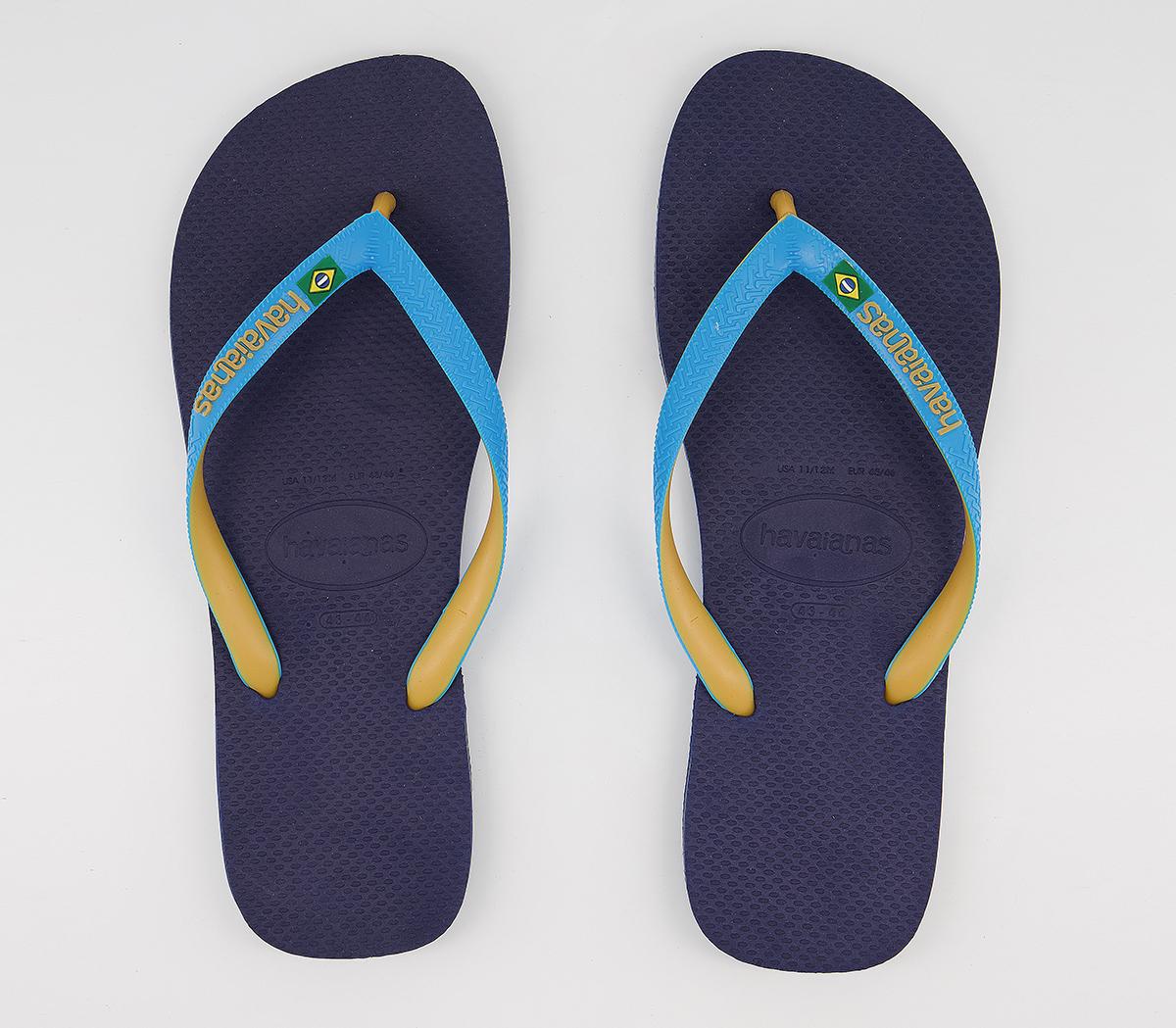 Havaianas Brasil Mix Flip Flops Marine Turq - Men’s Sandals