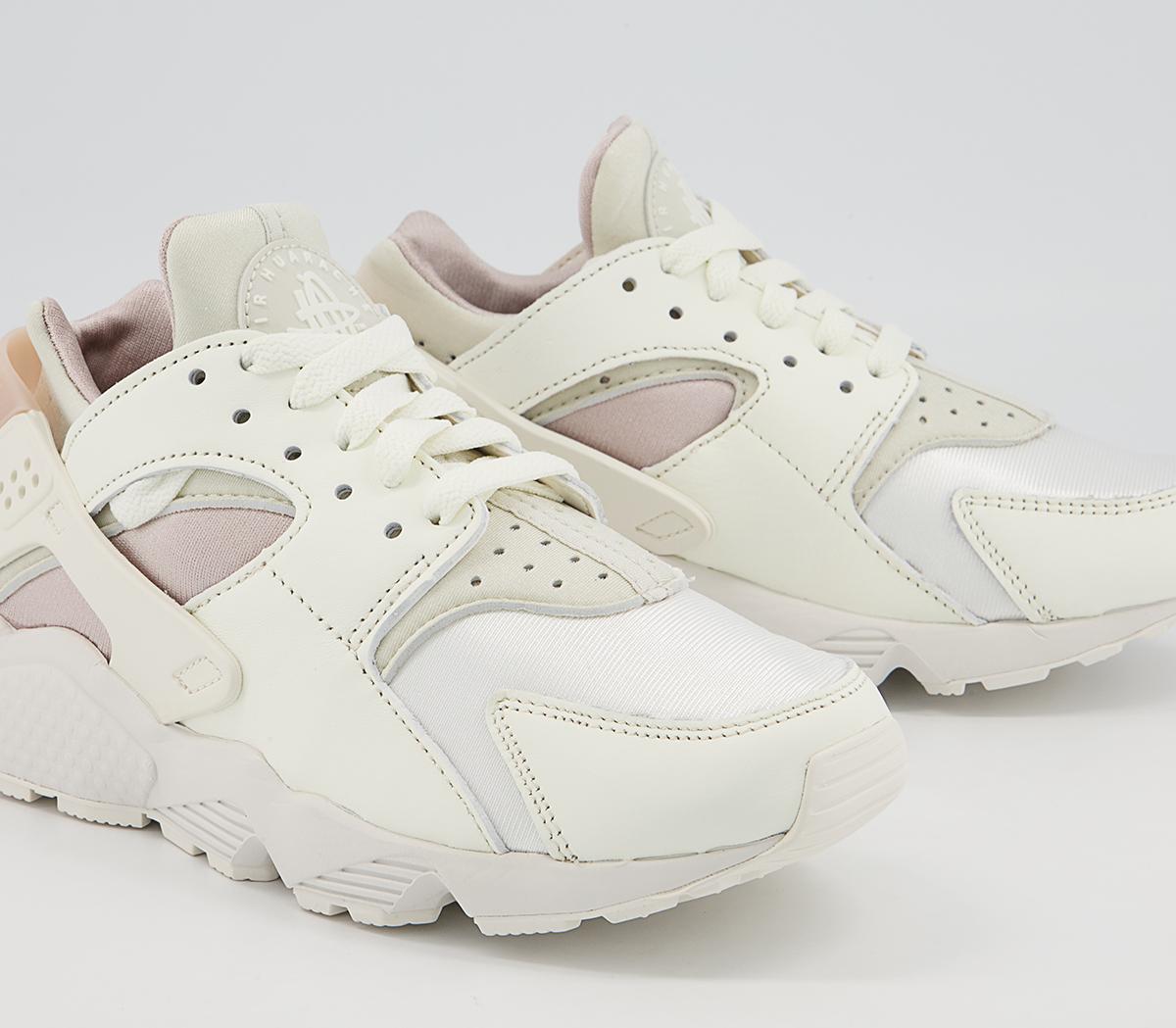 Nike Air Huarache Trainers Sail Bone Fossil Stone Summit White - Hers trainers