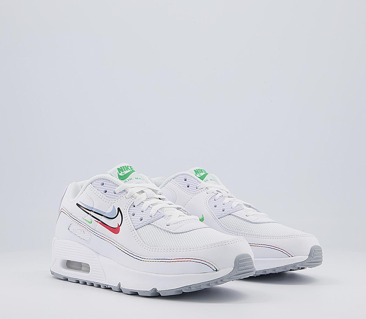 white nike air max 90 junior