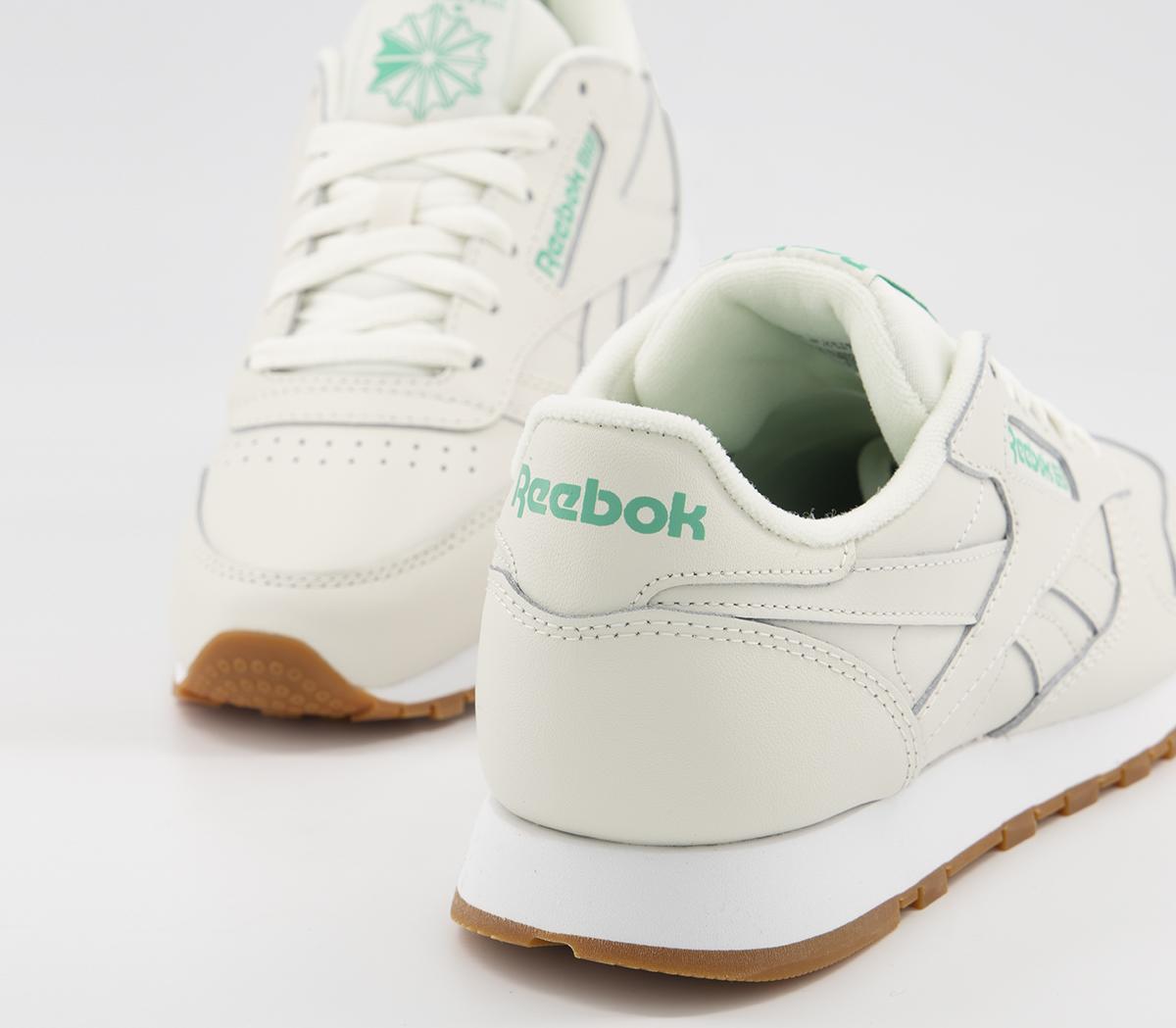 reebok classic leather mint green