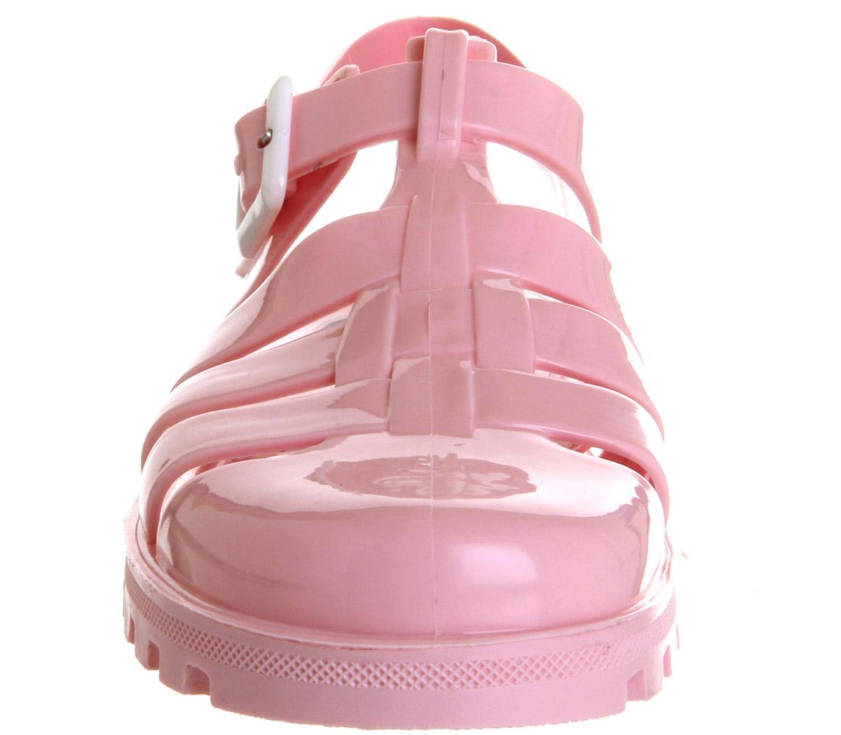 JuJu Maxi Low Jelly Shoes Pale Pink - Sandals