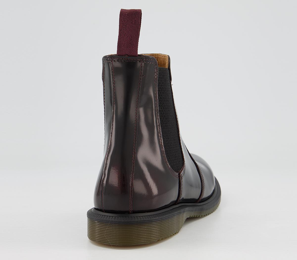 burgundy kensington flora chelsea boots