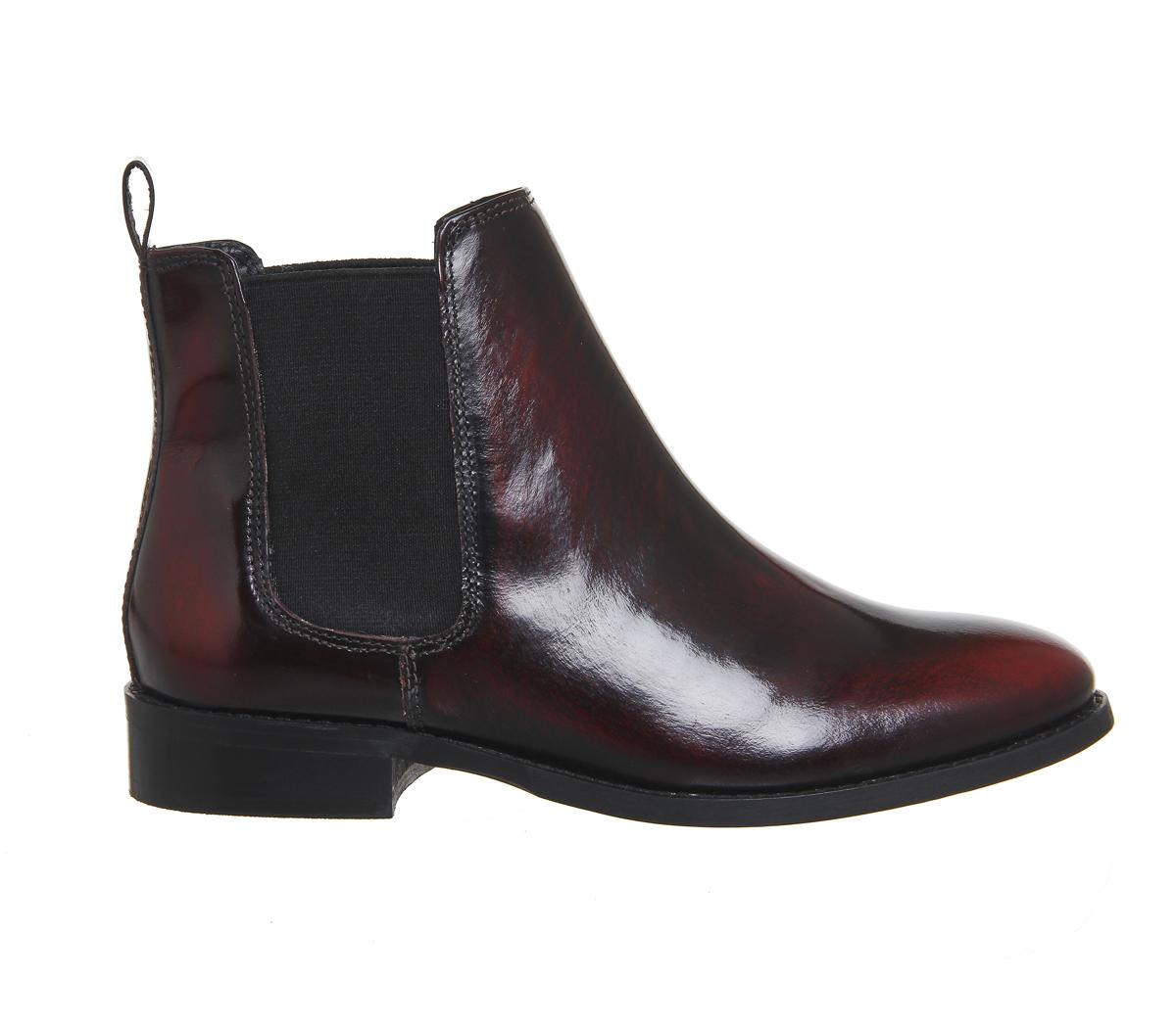 Office Bramble Chelsea Boots Burgundy 