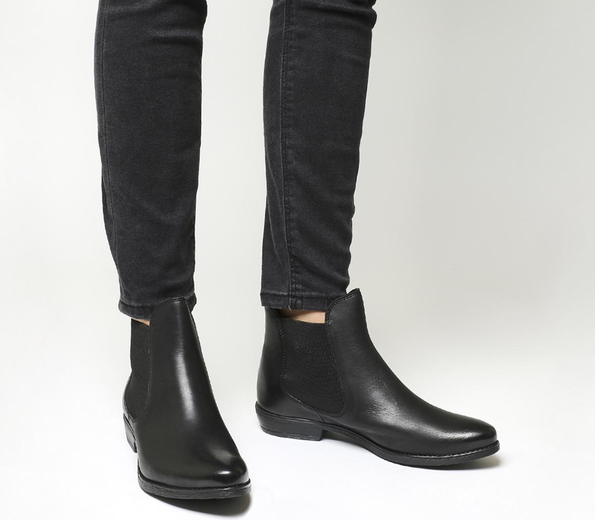 Office Dallas 2 Chelsea Boots Black Leather - Ankle Boots