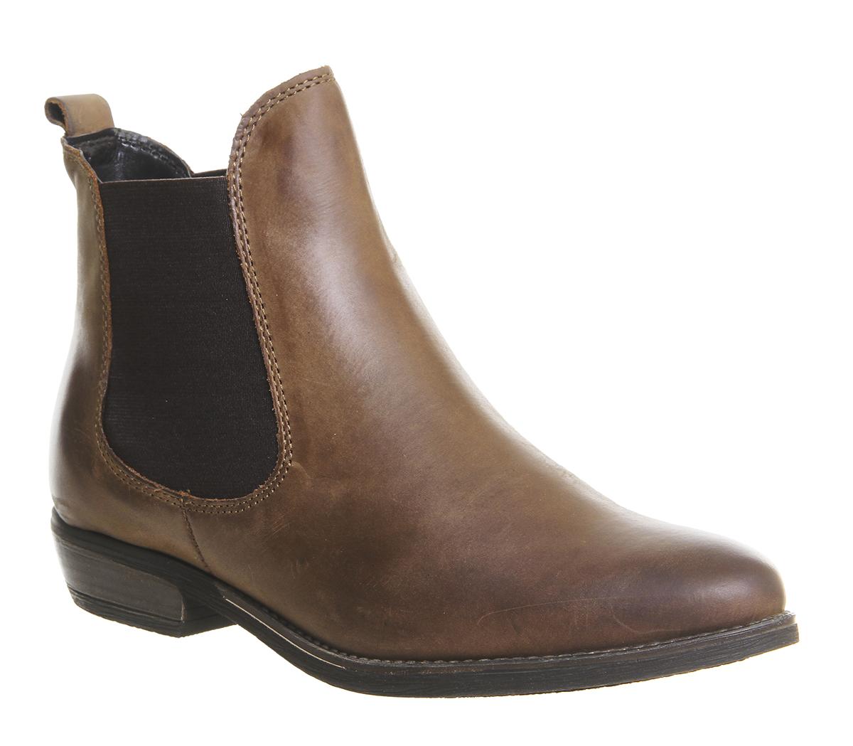 Office Dallas 2 Chelsea Boots Brown Leather - Ankle Boots