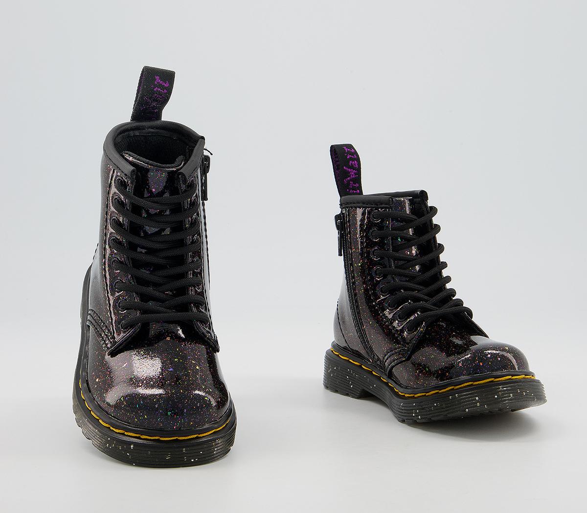 purple sparkle doc martens