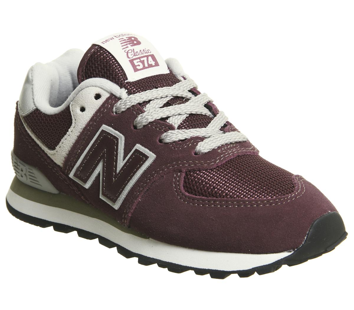 new balance 574 burgundy