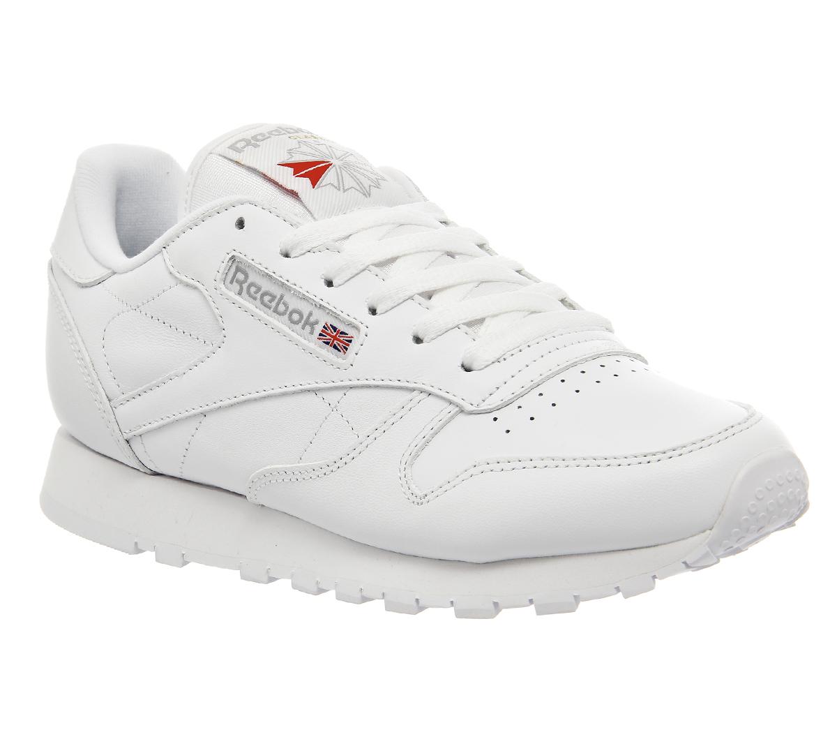 Reebok Classic Leather Trainers White 