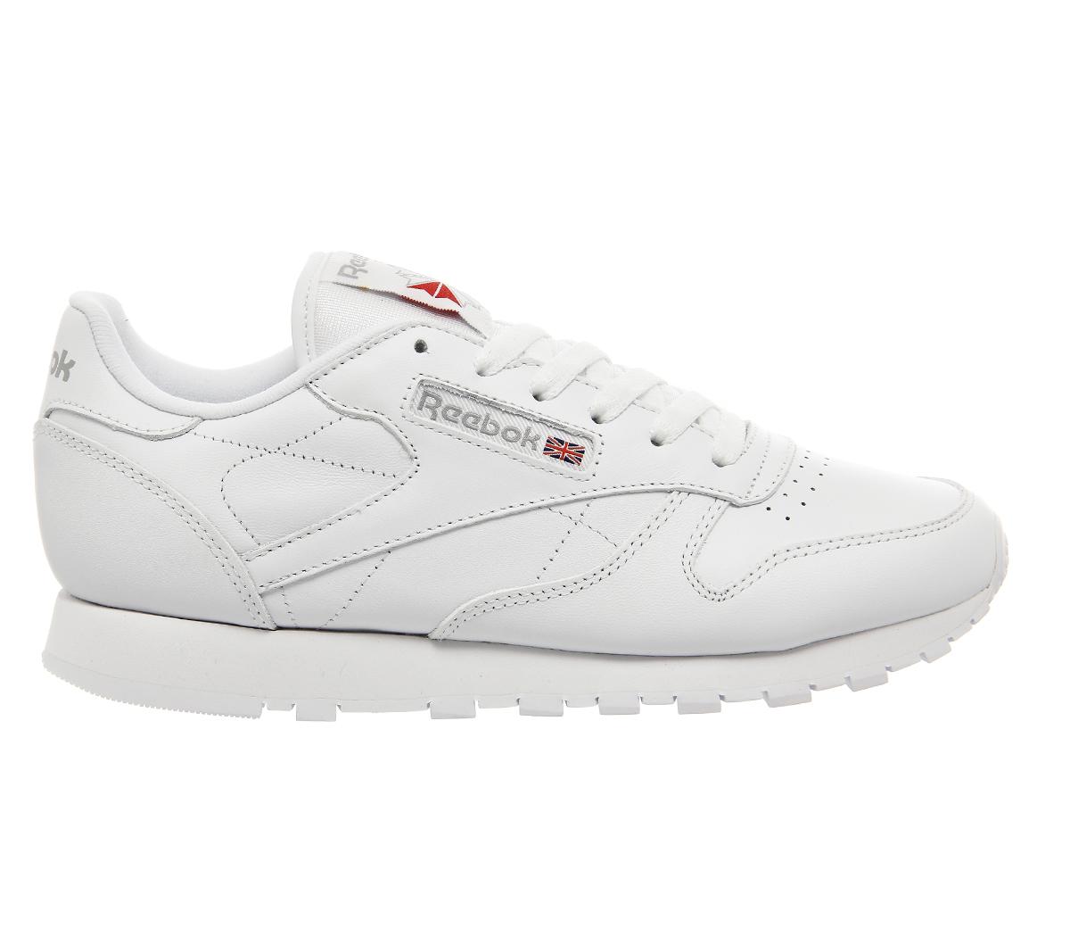 Reebok Classic Leather Trainers White Leather - Office Girl