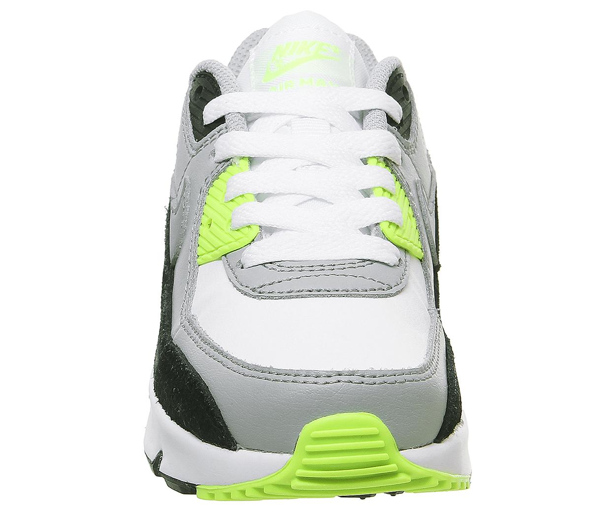 nike zoom air fire trainers in white grey and yellow