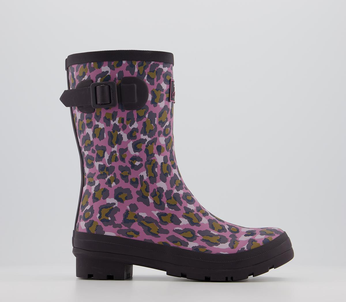 joules leopard stripe wellies
