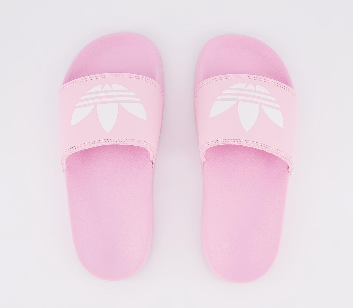 adidas Adilette Sliders Pink White Pink - Women’s Sandals