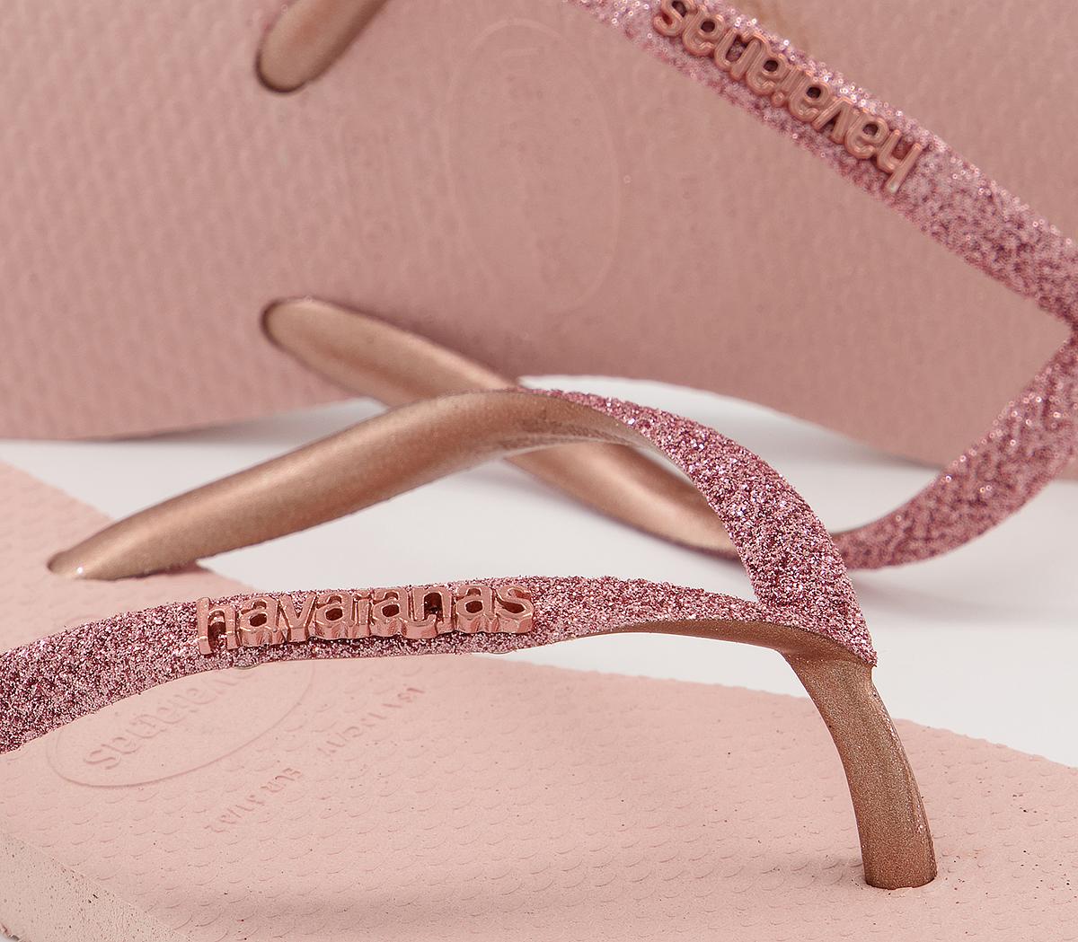 havaianas ballet rose glitter