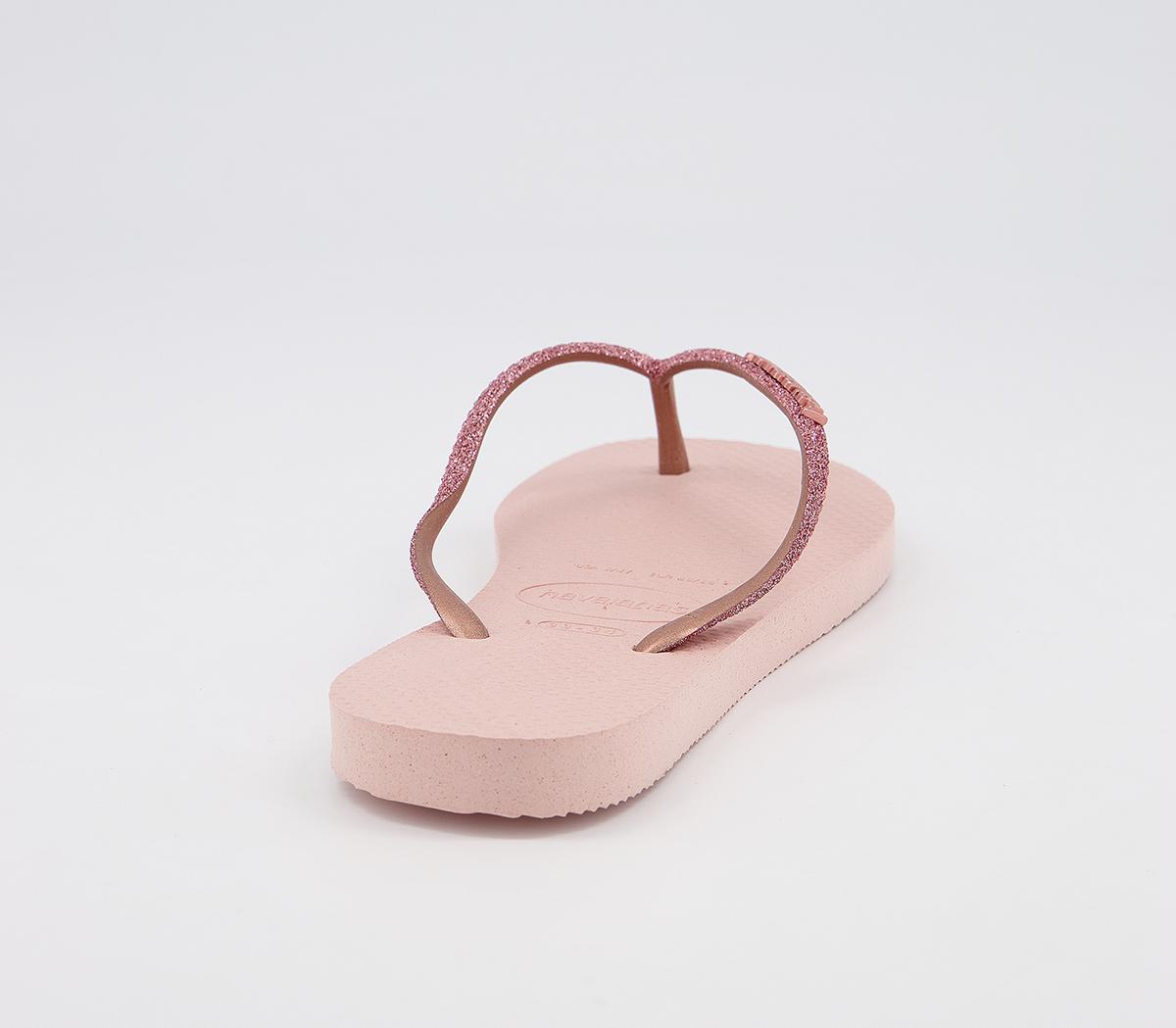havaianas ballet rose glitter
