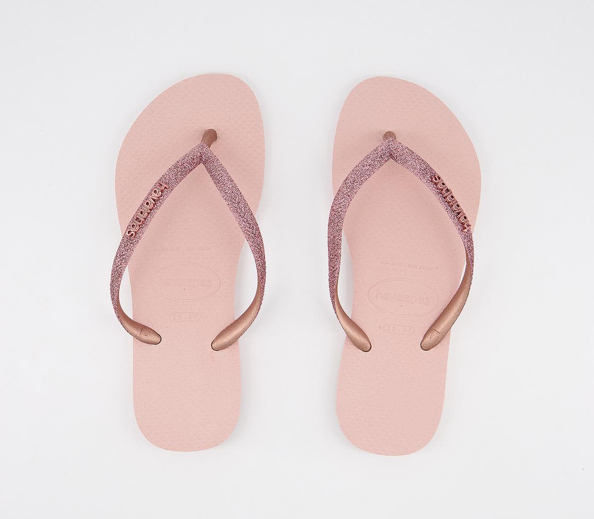 havaianas ballet rose glitter
