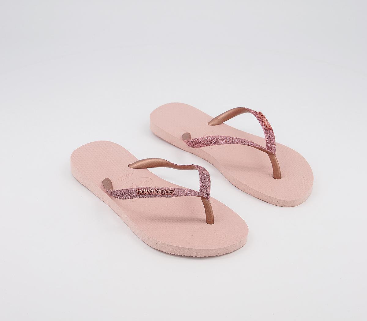 havaianas ballet rose glitter