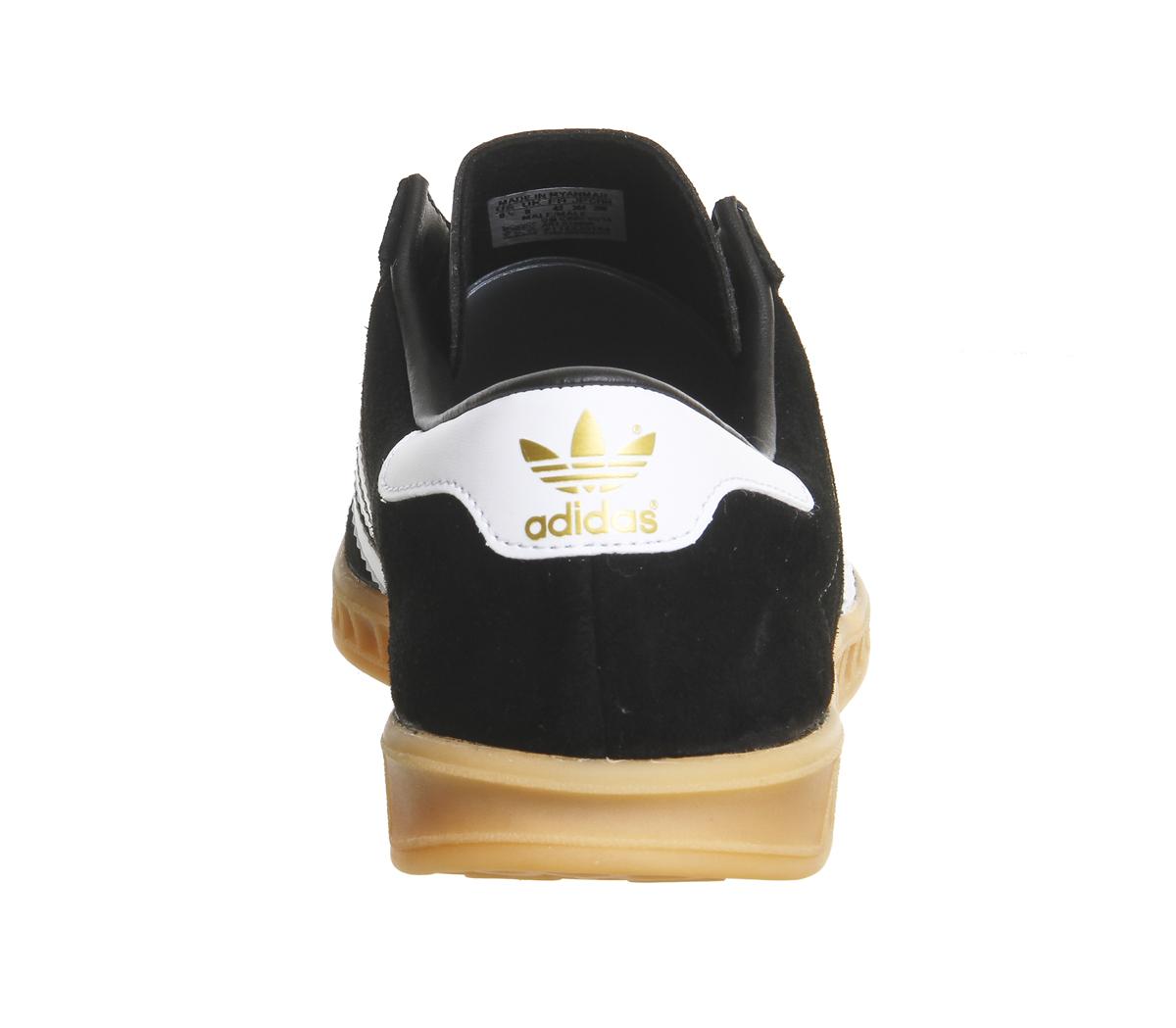 adidas hamburg black leather gum