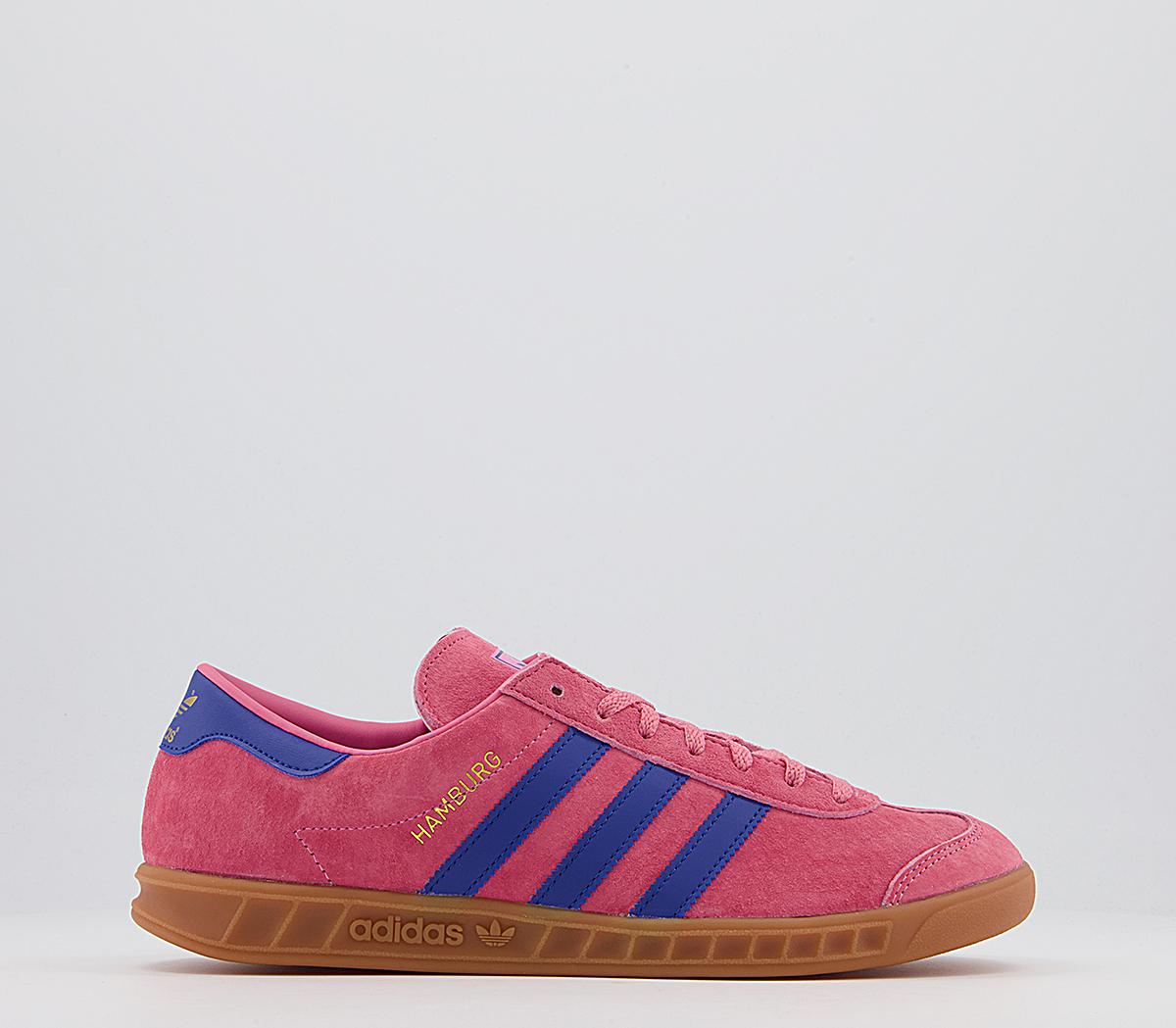 adidas Hamburg Trainers Pink Purple Gum - His trainers