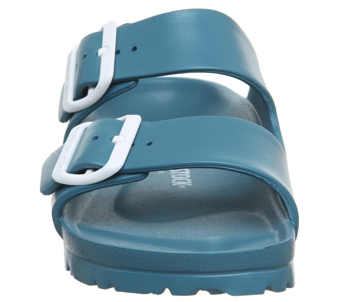 birkenstock women's arizona essentials eva sandals turquoise