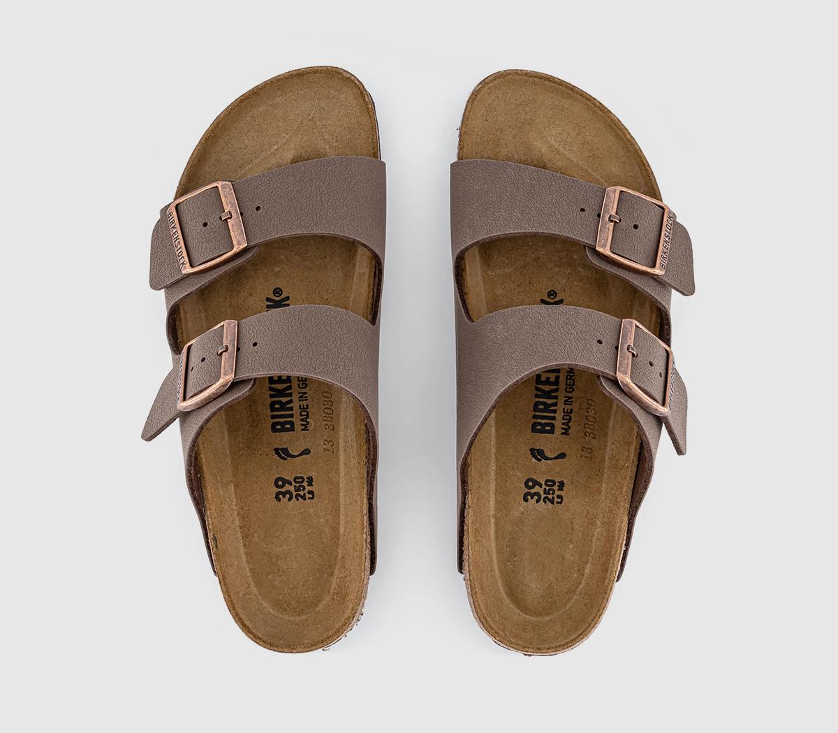 Birkenstock Arizona Two Strap Sandals Mocha Birko Flor - Sandals