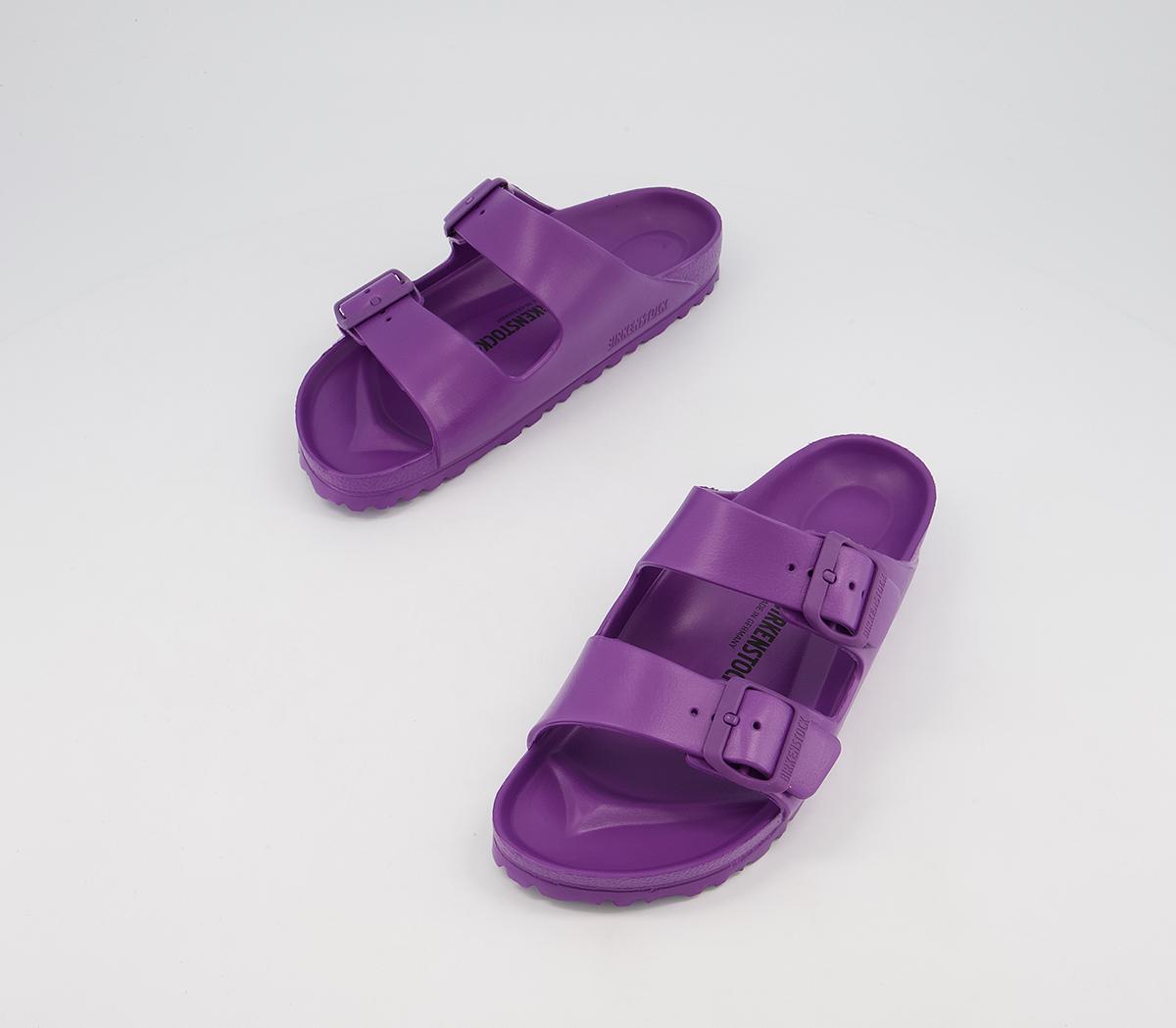 BIRKENSTOCK Arizona Two Strap Sandals Bright Violet Eva - Womenâs Sandals