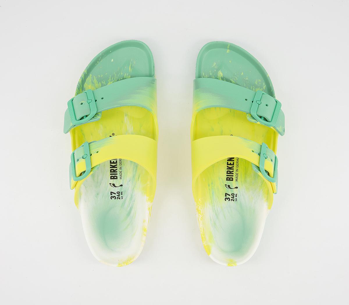 BIRKENSTOCK Arizona Two Strap Sandals Multicolour Bold Jade Eva - Womenâs Sandals