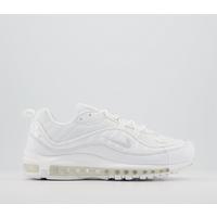 Nike Air Max 98 Trainers Pure Platinum White His Trainers