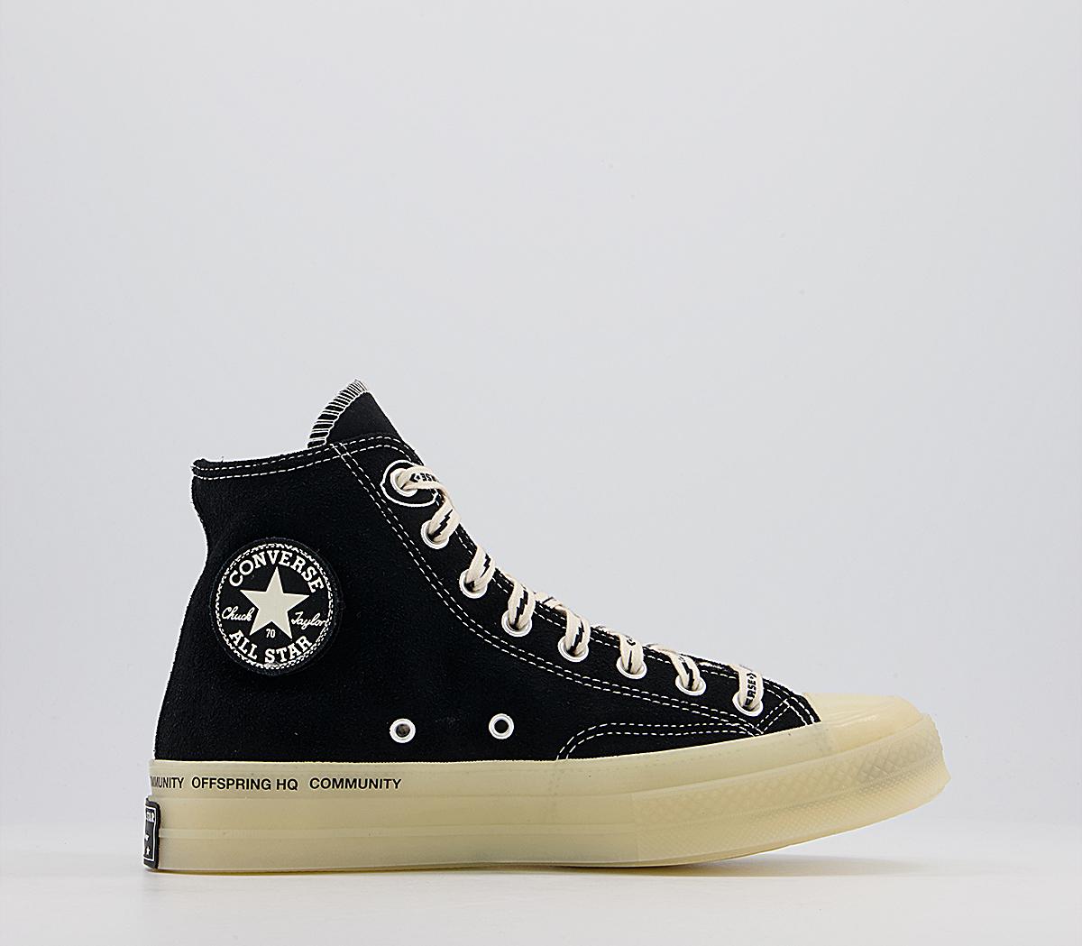 converse all star ox 70's trainers sunflower black white
