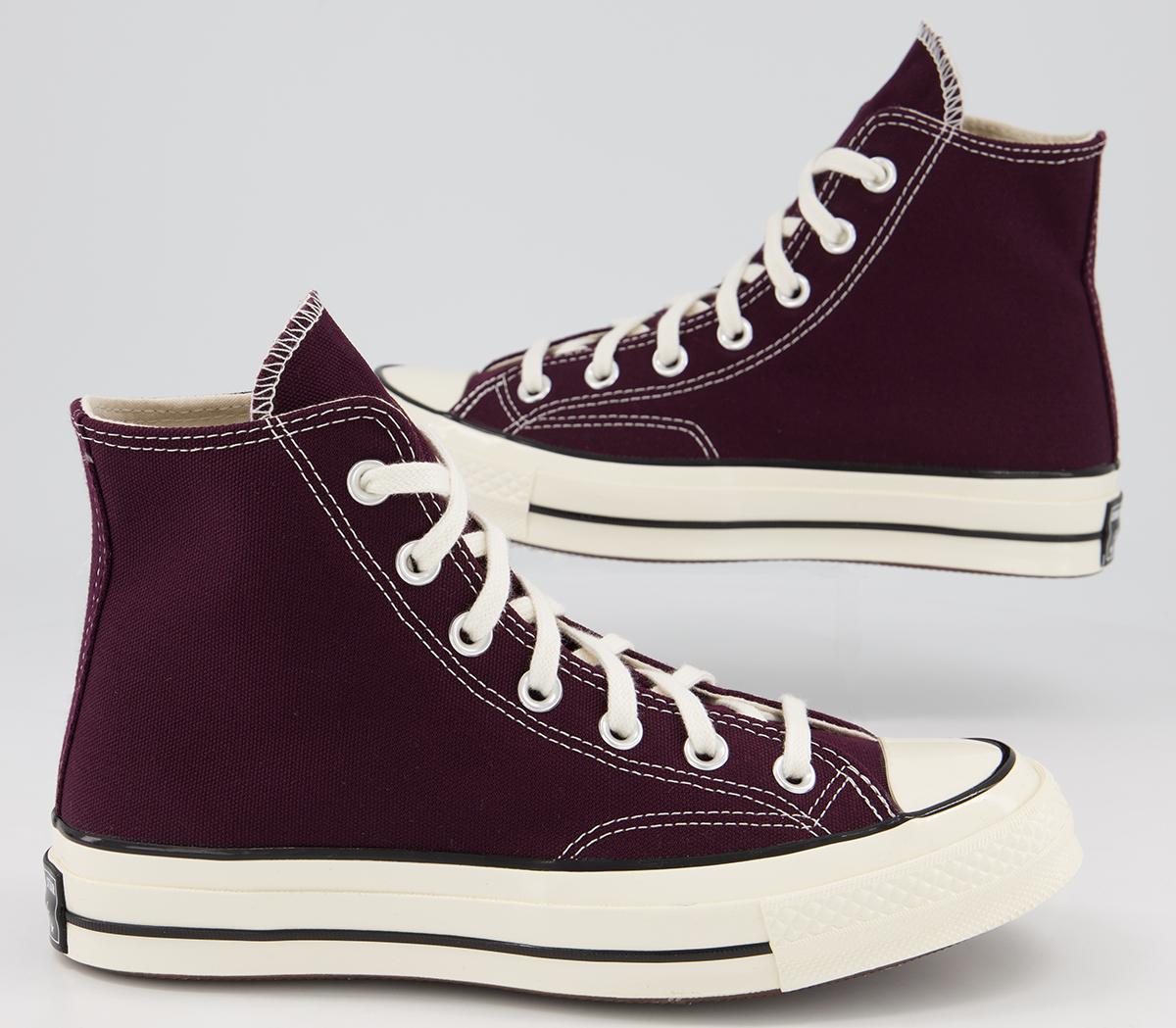 Converse All Star Hi 70s Trainers Black Currant Egret - Unisex Sports