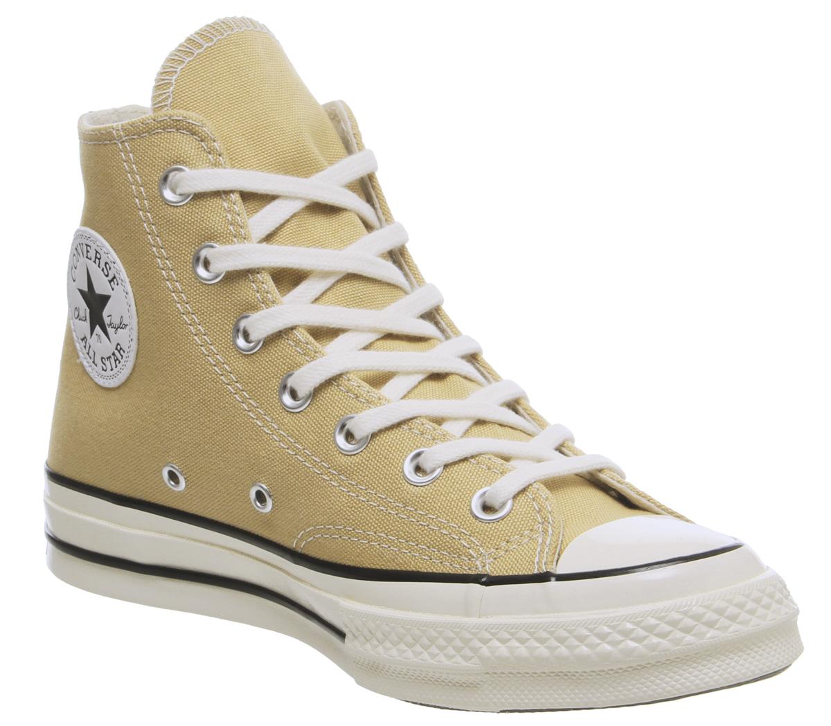 chuck 7 vintage canvas high top club gold