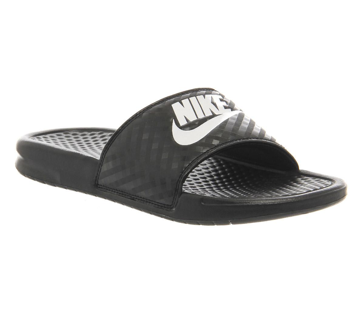 Nike Wmns Benassi Black White - Sandals