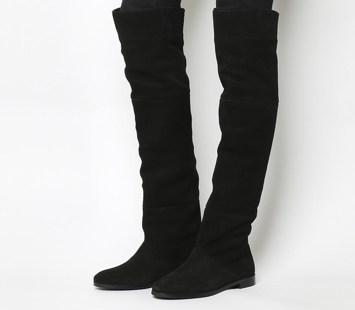suede knee high boots