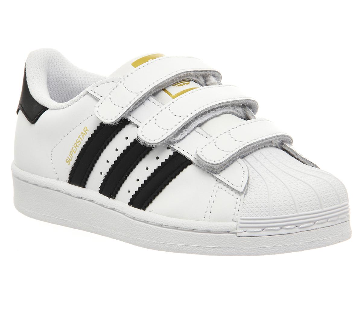 adidas Superstar Kids 10-2 White Black 