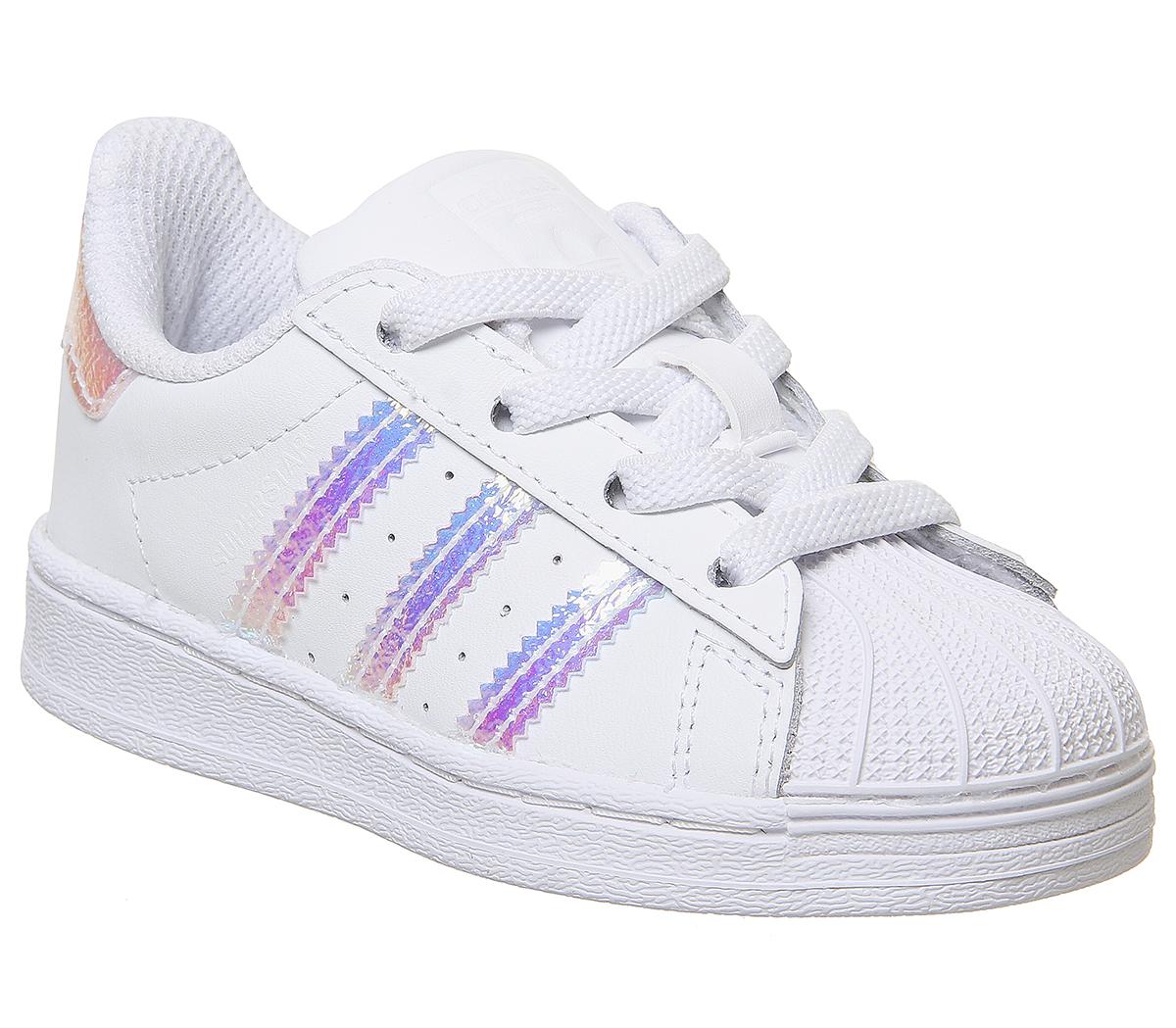 white infant adidas trainers